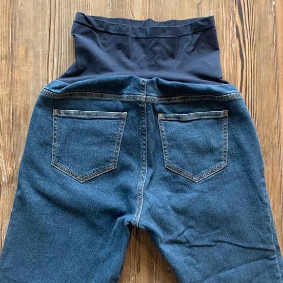 Indigo Blue | Cuffed Maternity Jeans - Picture 5 of 7